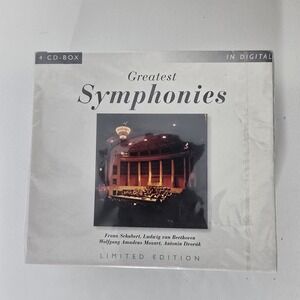 Greatest Symphonies 4 CD Box Set‎ Mozart Beethoven Dvorak Schubert Ltd Edition